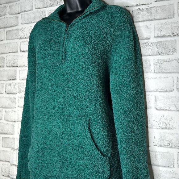 Natural Reflections Green Half Zip Fleece Pull Over Size Medium - Picture 3 of 6